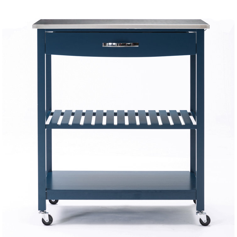 Ebern Designs Fast Forward 30.5'' Wide Rolling Kitchen Cart with